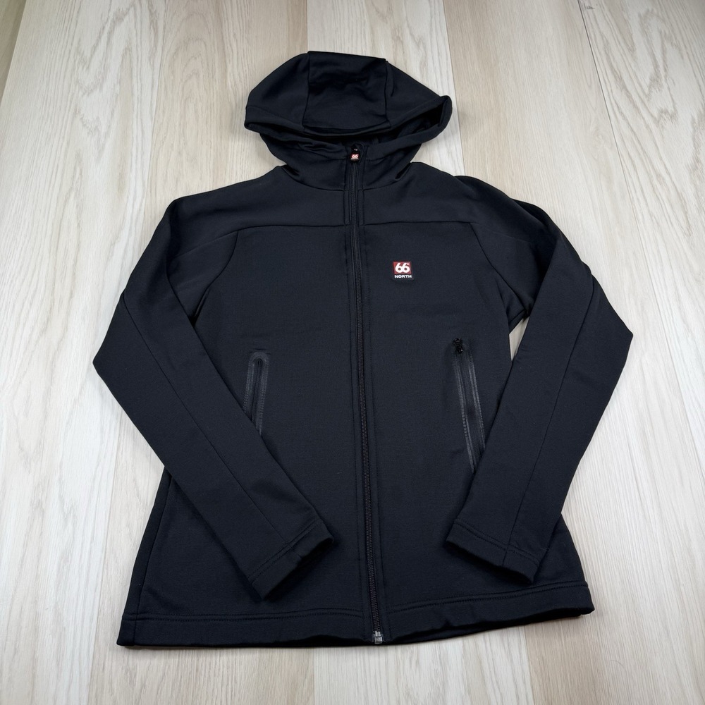 66 North Snaefell Technostretch Jacket Black Adapt Womens Medium Fill Zip Hooded